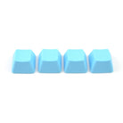 Tai-Hao Rubber Gaming keycaps blank Neon Blue Tai-Hao Keycaps