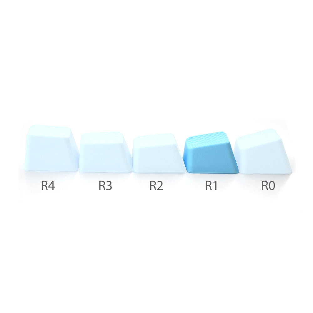 Tai-Hao Rubber Gaming keycaps blank Neon Blue Tai-Hao Keycaps