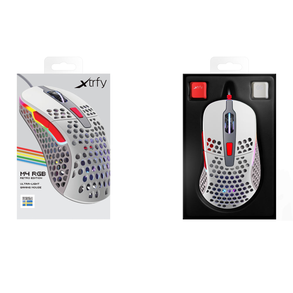 Xtrfy M4 RGB lightweight Gaming Mouse Mouse Retro Xtrfy Mouse