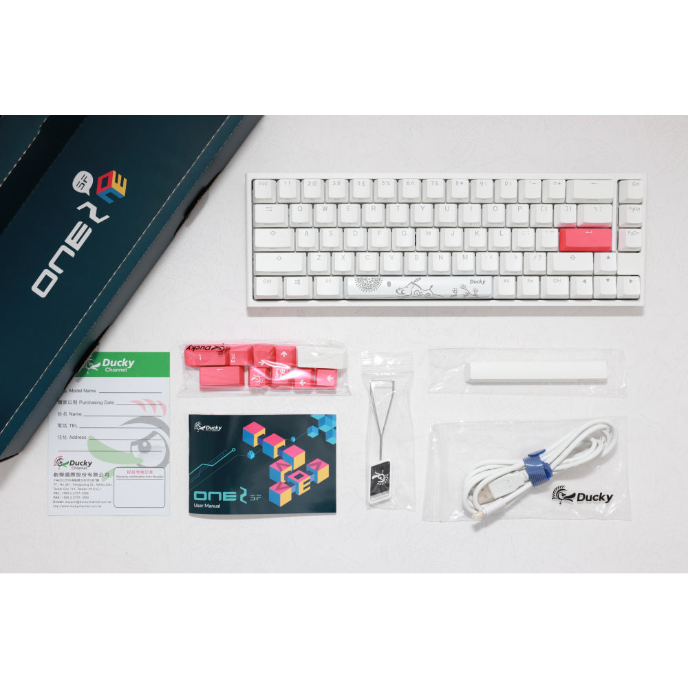 Ducky One 2 SF RGB White Cherry MX Silent Red Ducky Keyboards
