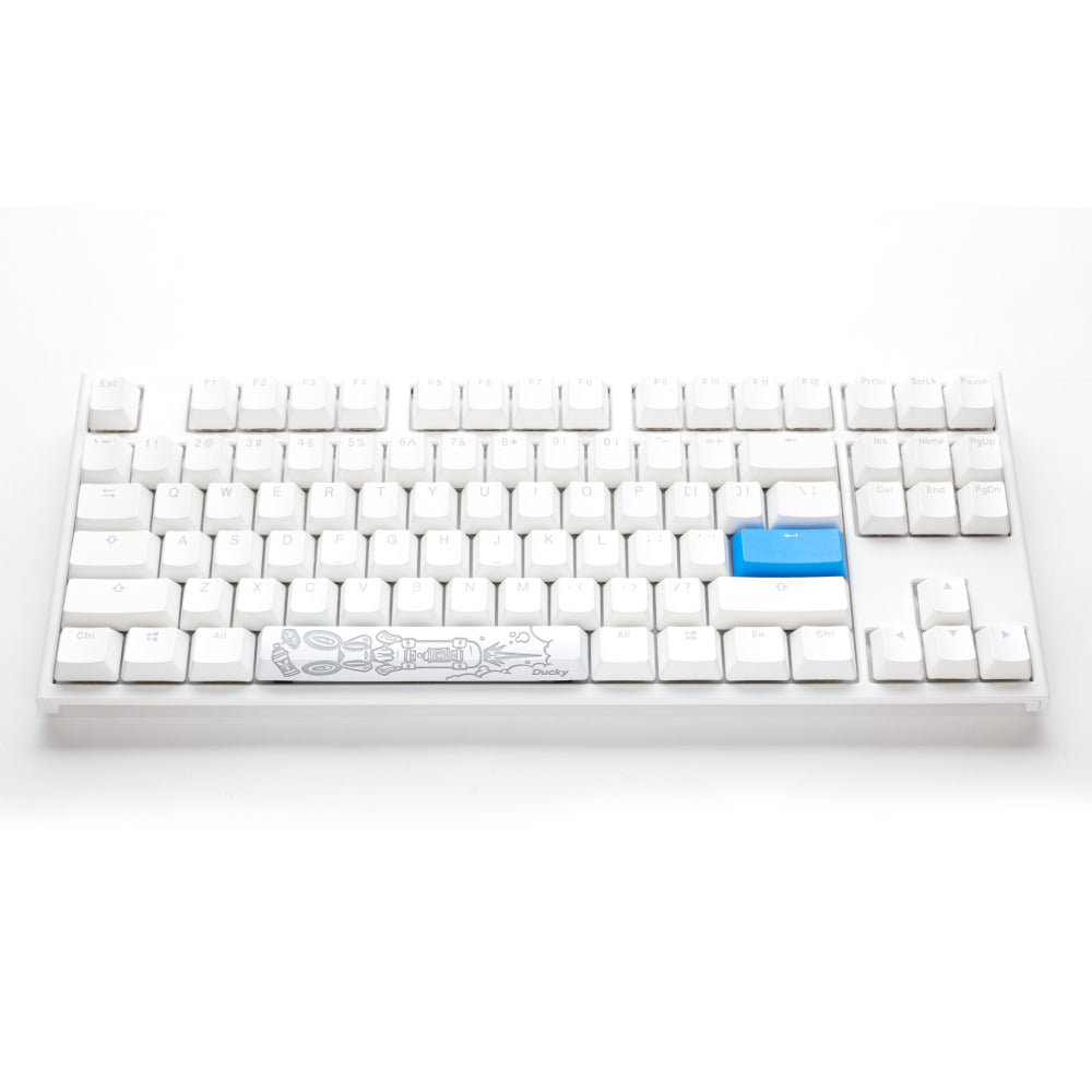 Ducky One 2 White TKL RGB Cherry MX Blue Ducky Keyboards