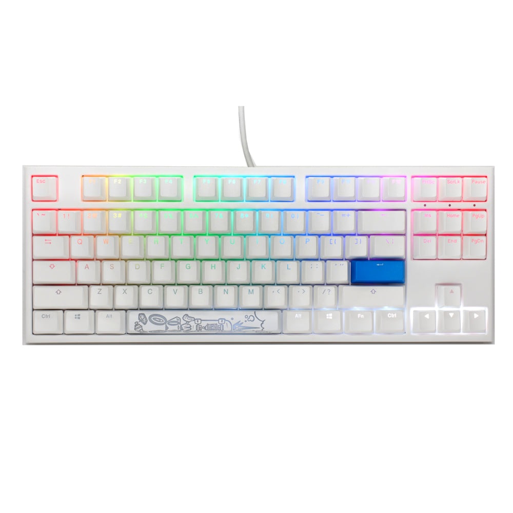 Ducky One 2 White TKL RGB Cherry MX Silent Red Ducky Keyboards