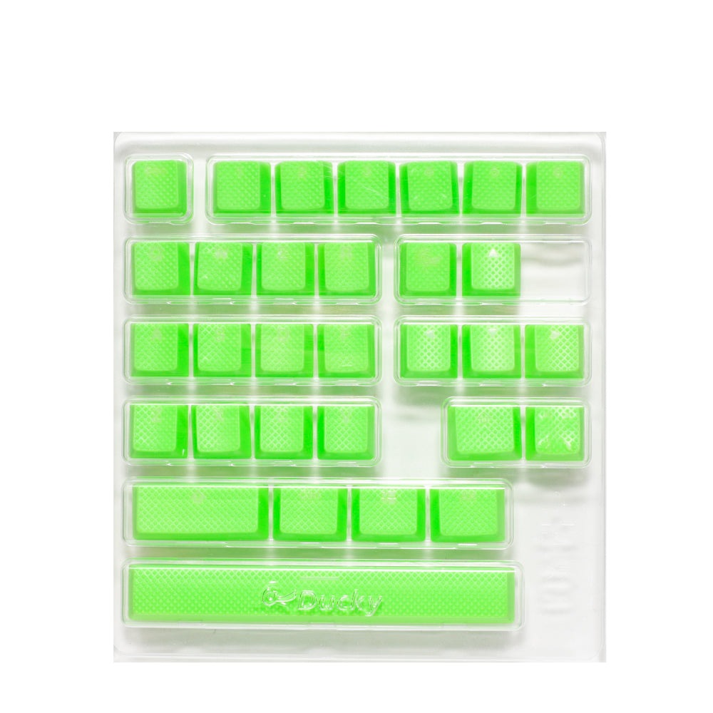 Ducky Rubber Gaming Keycap set - 31pcs Green Ducky Keyboards