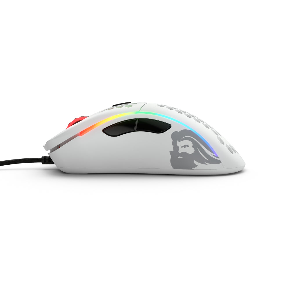 Glorious Model D Minus Matte White Gaming Mouse Glorious Mouse