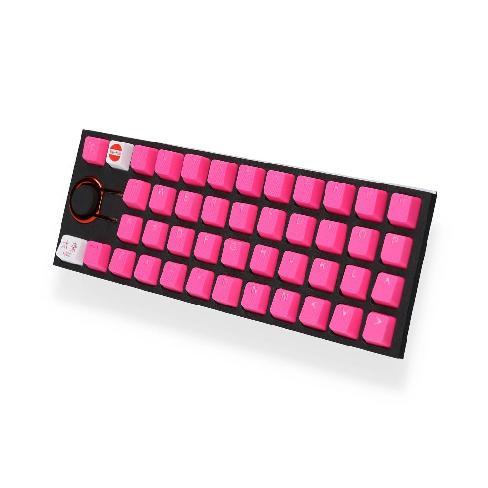 Tai-Hao Rubber Keycaps set Pink 42 pcs Tai-Hao Keycaps