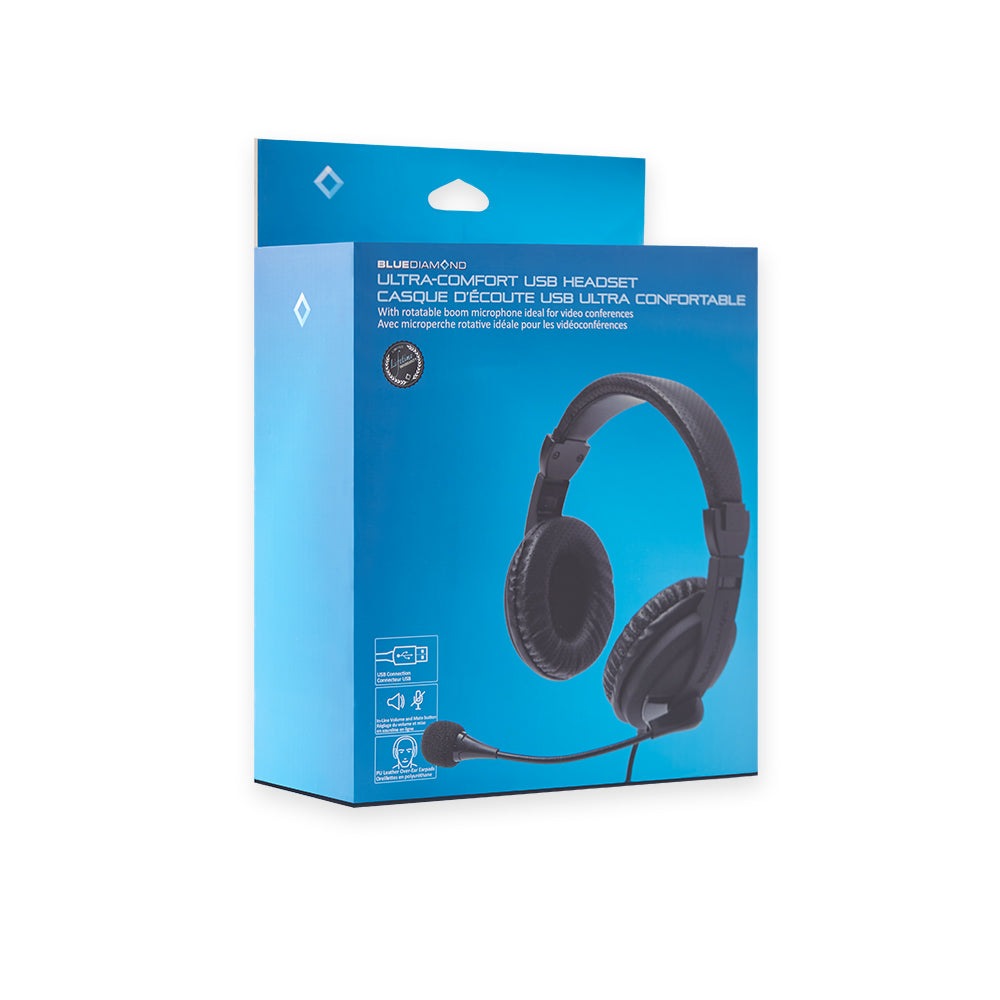 Ultra-Comfort USB Headset BlueDiamond 