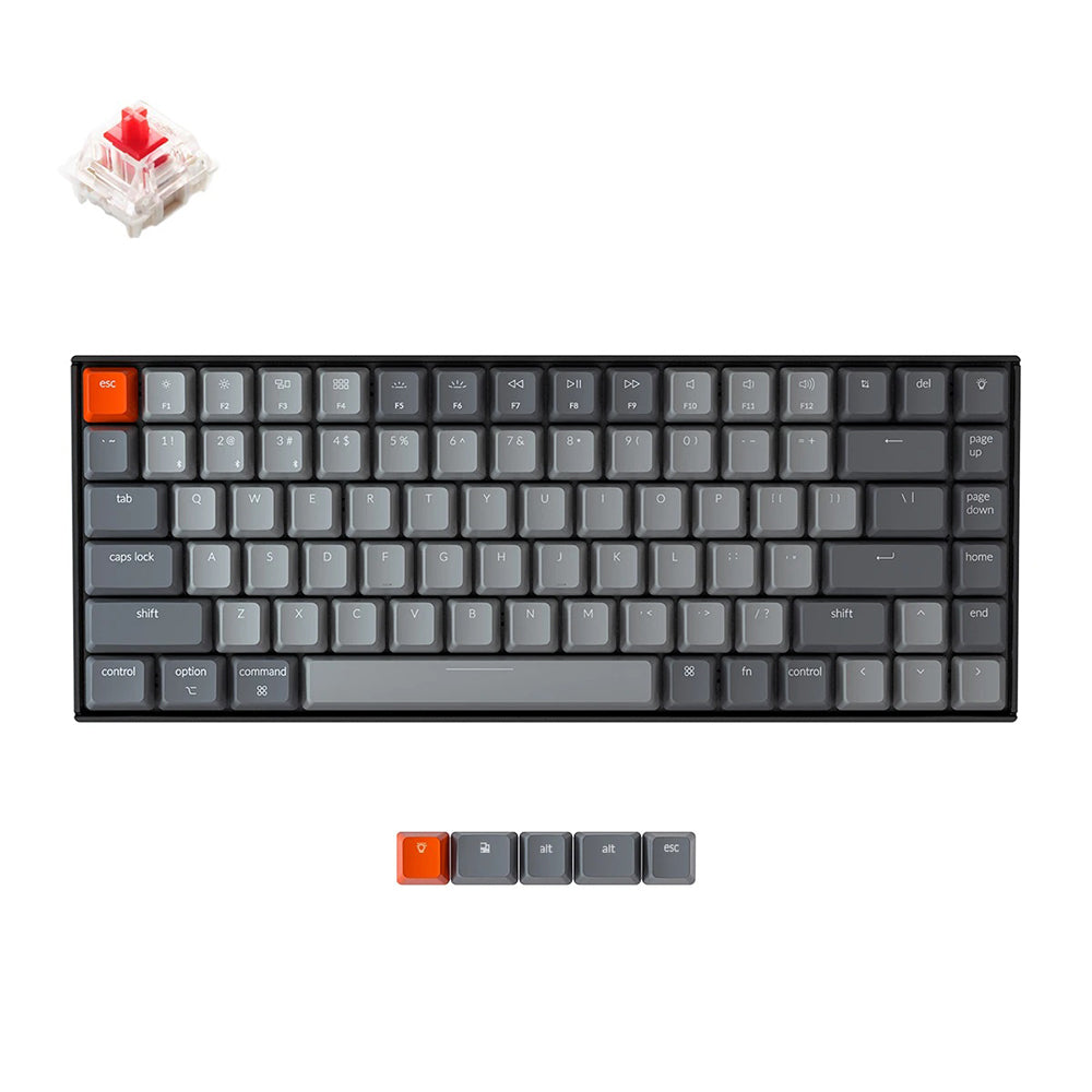 Keychron K2 Mechanical Keyboard Gateron Red White LED Keychron Keyboard