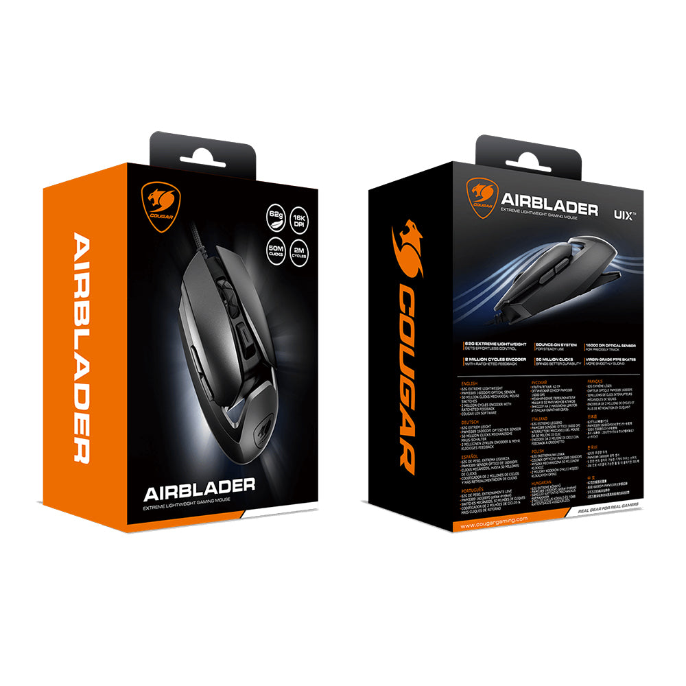 Cougar Air Blader Gaming Mouse Lightweight Ambidextrous Cougar Gaming Mouse