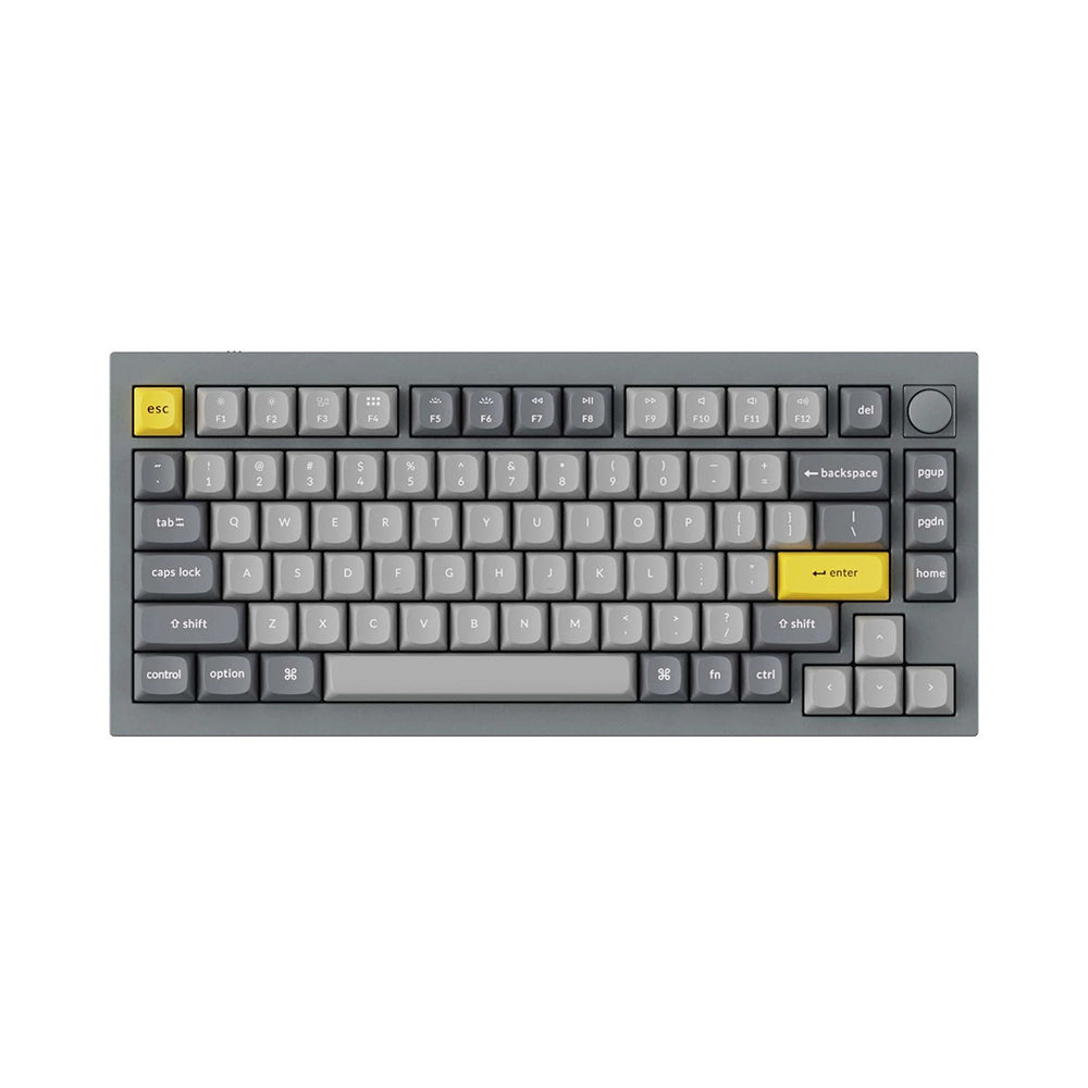 Keychron Q1 Mechanical Keyboard Hotswap V2 Grey Gateron Pro Red