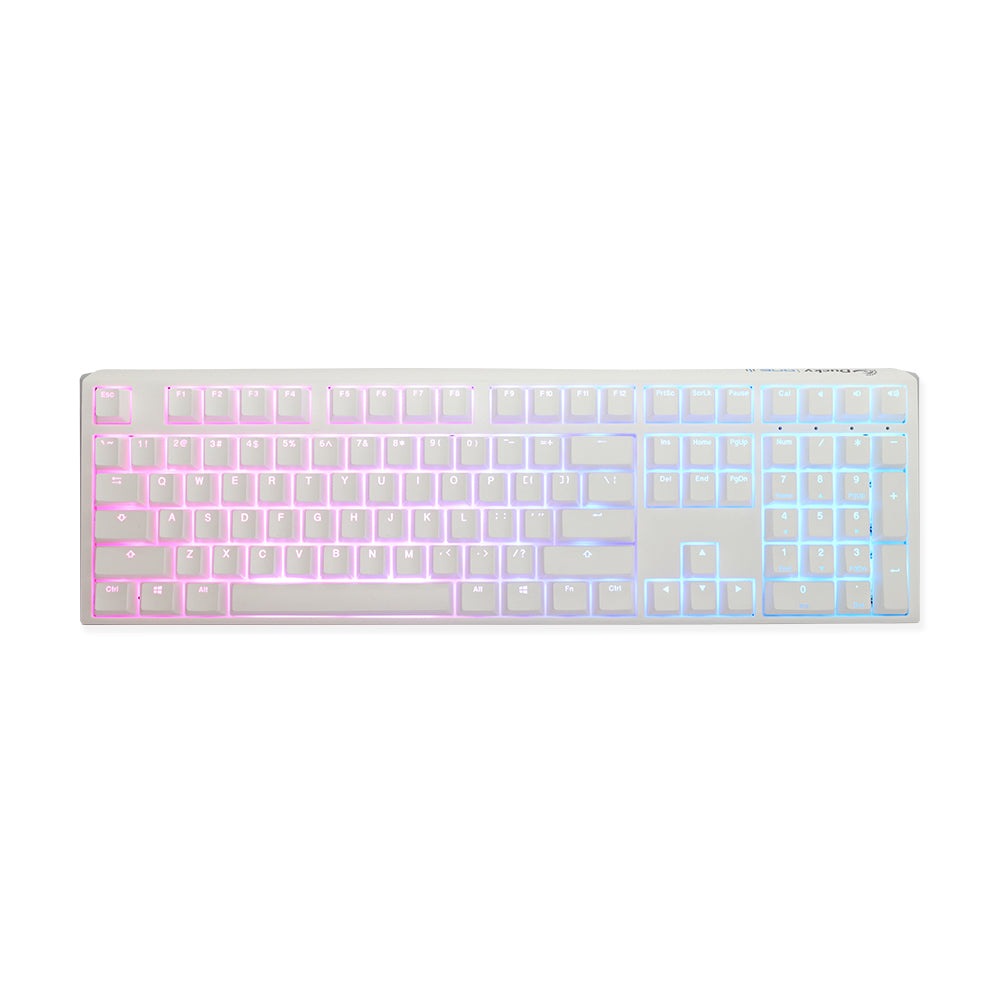 ONE 3 RGB White - Full Size - MX Clear Ducky Keyboards