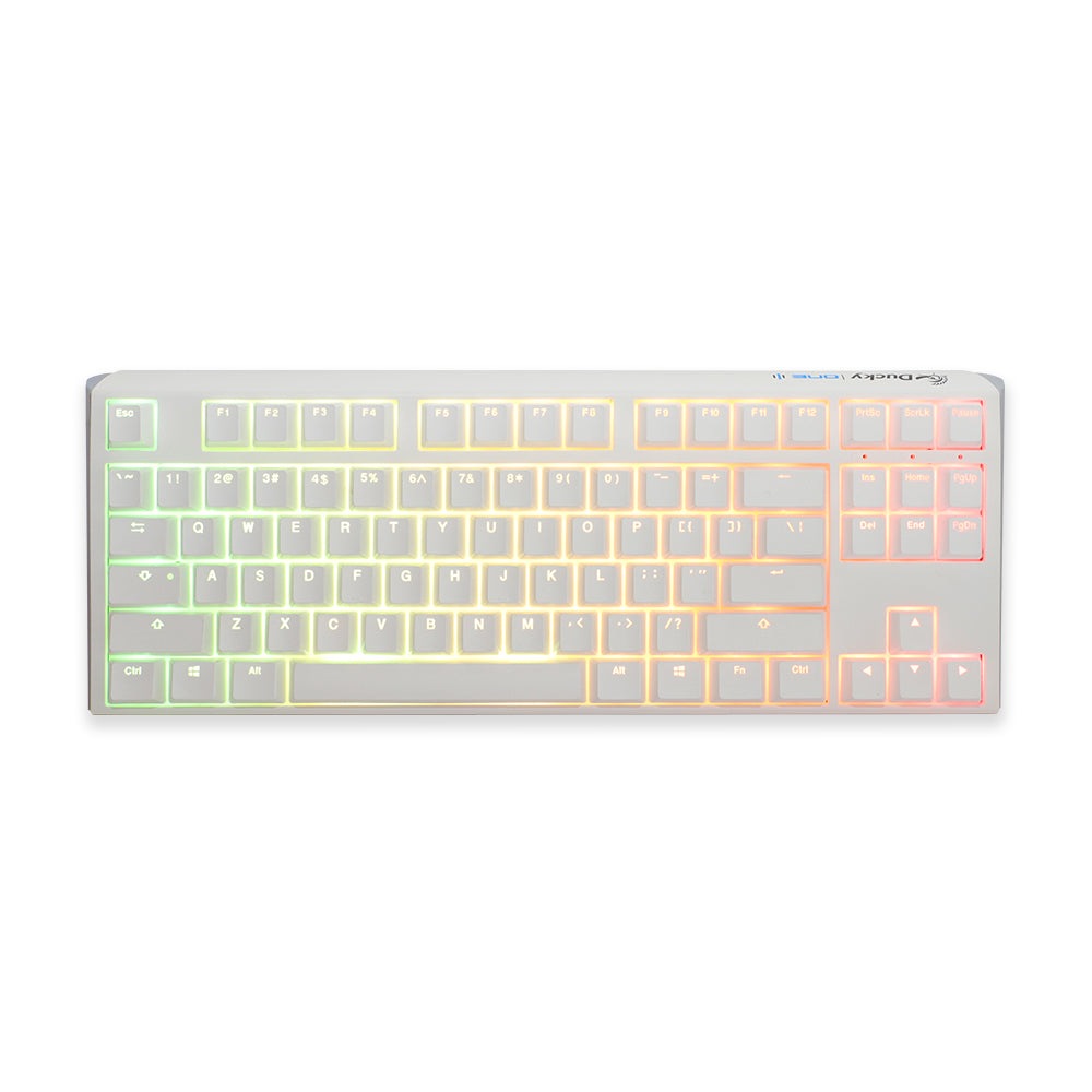 ONE 3 RGB White - TKL - MX Clear Ducky Keyboards