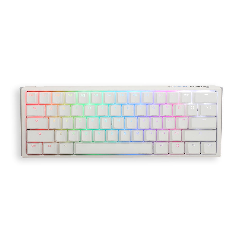 ONE 3 RGB White - Mini - MX Clear Ducky Keyboards
