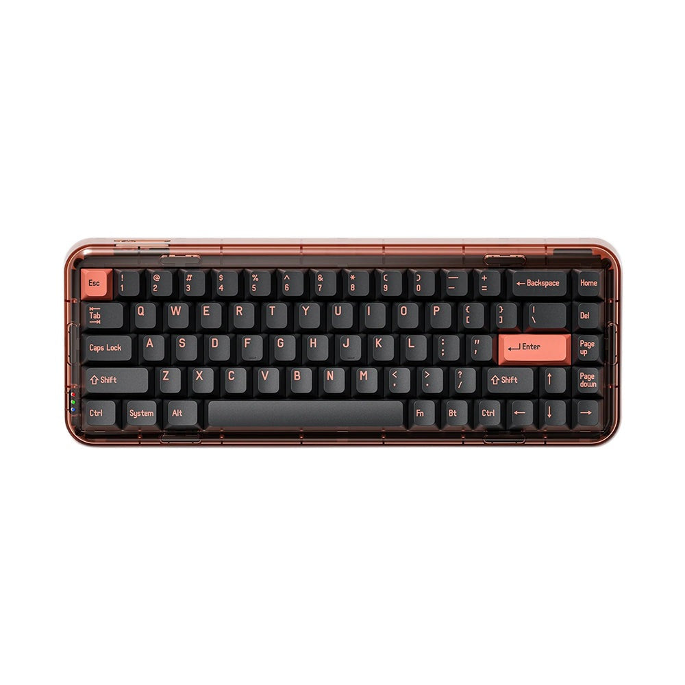 Melgeek Mojo68 Pigeon Mechanical Keyboard Gateron Pro White Key Switch ...