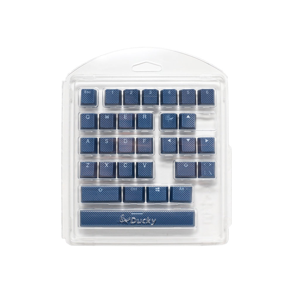 Rubber Gaming Keycap Set - Navy - 31pcs Ducky Keyboards