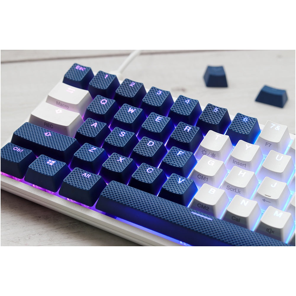 Rubber Gaming Keycap Set - Navy - 31pcs Ducky Keyboards