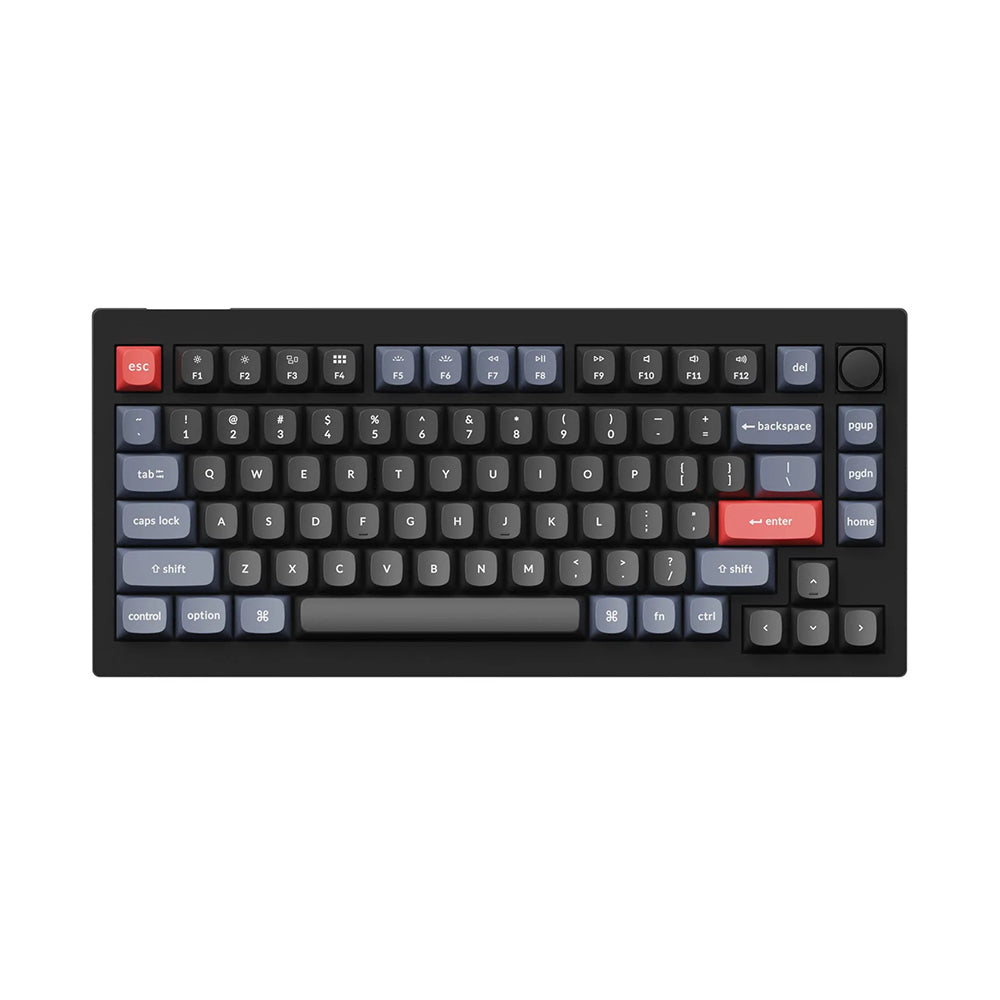 Keychron V1 Mechanical Keyboard Hotswap Knob Carbon Black K Brown Keychron Keyboard