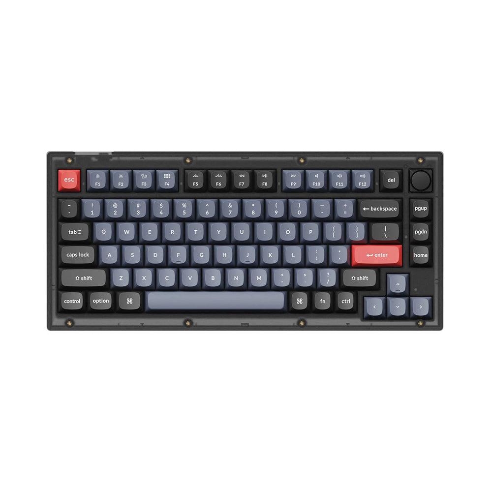 Keychron V1 Mechanical Keyboard Hotswap Knob Frosted Black K Brown Keychron Keyboard