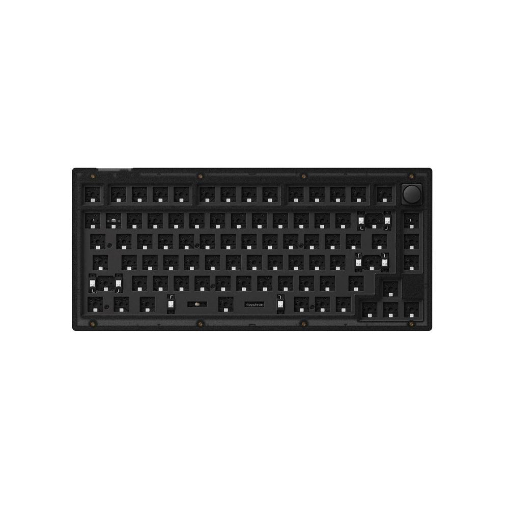 Keychron V1 Mechanical Keyboard Hotswap Knob Frosted Black Barebones Keychron Keyboard