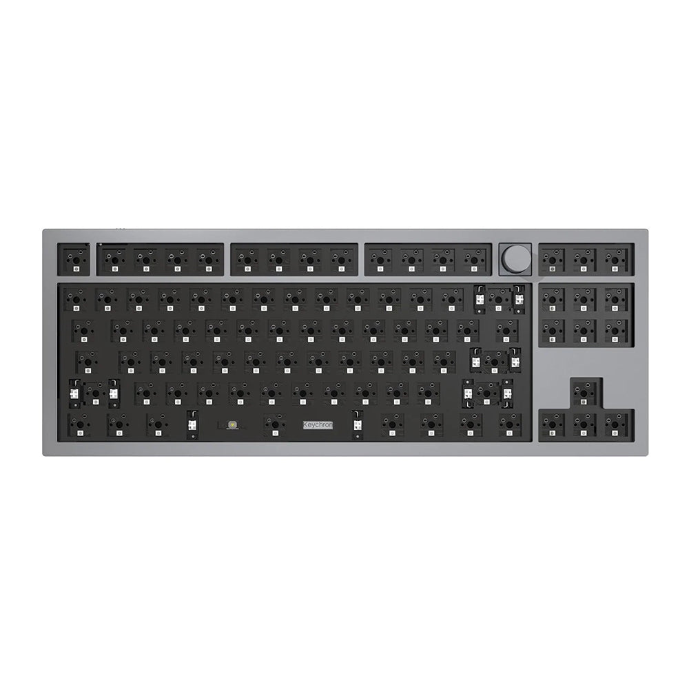 Keychron Q3 Mechanical Keyboard Grey with Knob Barebones Keychron Keyboard