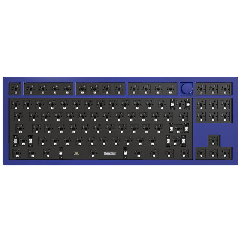 Keychron Q3 Mechanical Keyboard Blue with Knob Barebones Keychron Keyboard
