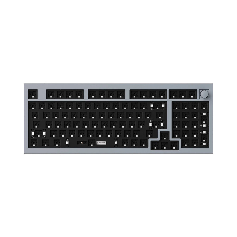 Keychron Q5 Mechanical Keyboard Grey Hotswap with Knob Barebones Keychron Keyboard