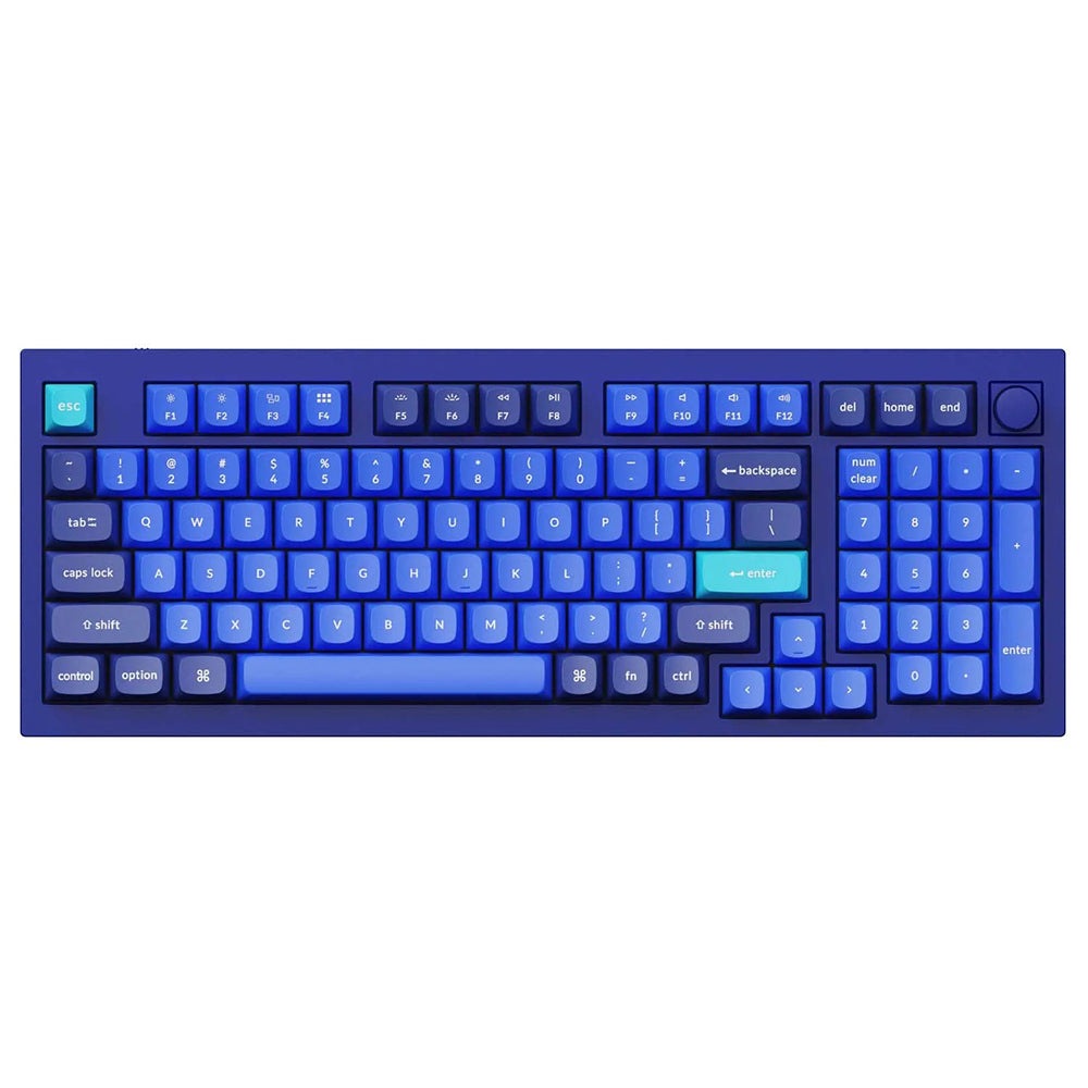 Keychron Q5 Mechanical Keyboard Blue with Knob Gateron Pro Brown Keychron Keyboard