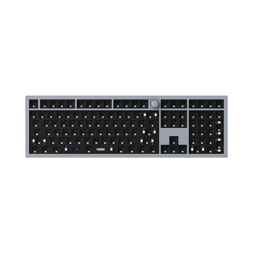 Keychron Q6 Mechanical Keyboard Grey Hotswap with Knob Barebones Keychron Keyboard