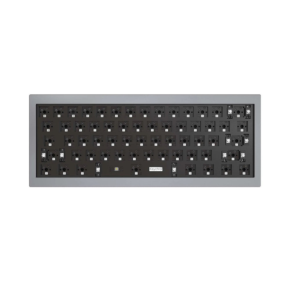 Keychron Q4 Mechanical Keyboard Grey Barebones | Level Up Desks
