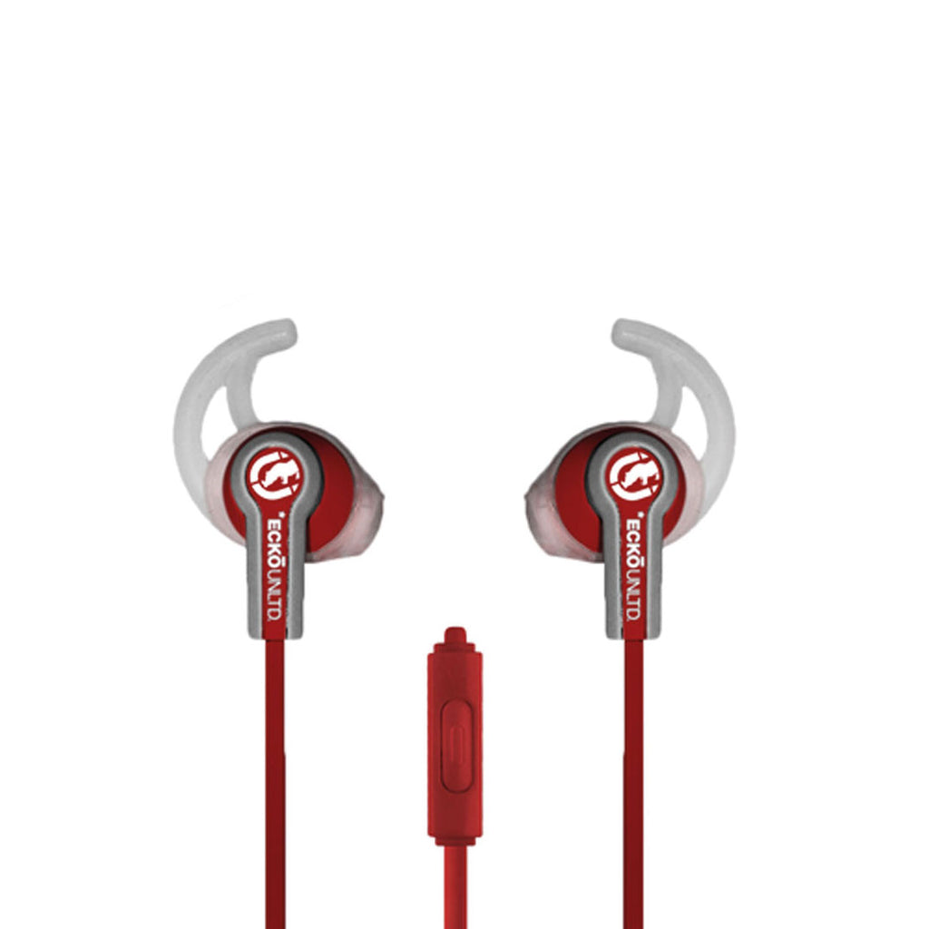 Ecko Fuse Earbuds Sport with Mic & Control Red 3.5mm Marc Ecko 