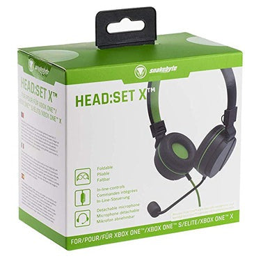 Snakebyte Xbox One Gaming Headset on Ear - Black/Green Snakebyte 