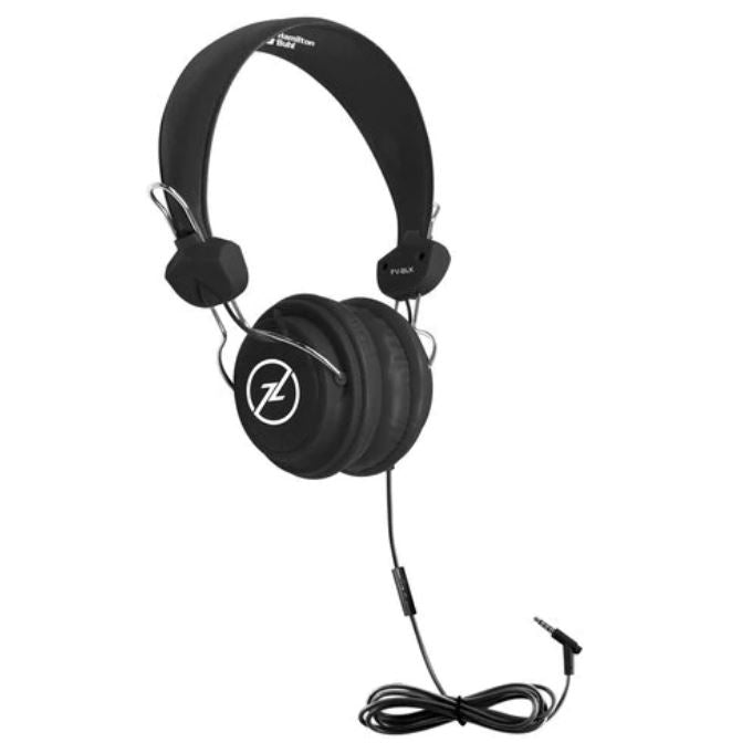 HamiltonBuhl Headset On Ear Favoritz withMic Dura-Cord Black 3.5mm HamiltonBuhl 