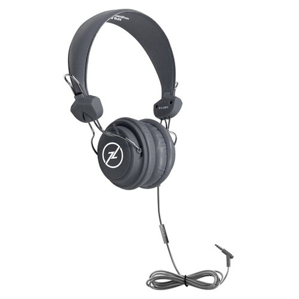 HamiltonBuhl Headset On Ear Favoritz with Mic Dura-Cord Grey 3.5mm HamiltonBuhl 