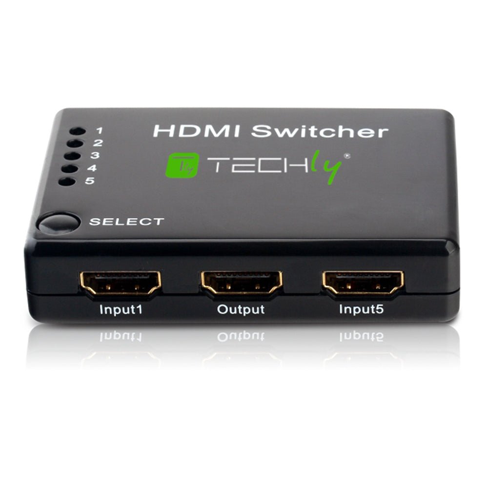 5 Port HDMI Switch w/ Remote Control - Level Up Desks