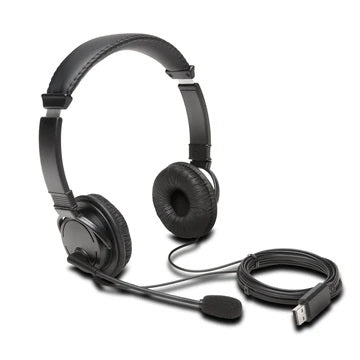 Kensington Headset Stereo with Boom Mic Bulk USB Kensington 