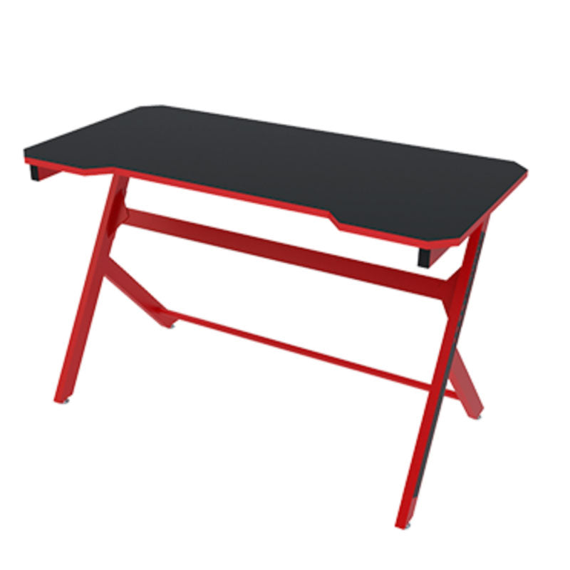 Xtech Gaming Computer Desk Red Wizard Curved Edges Laminated Surface Metal Frame - Red/Black Xtech 