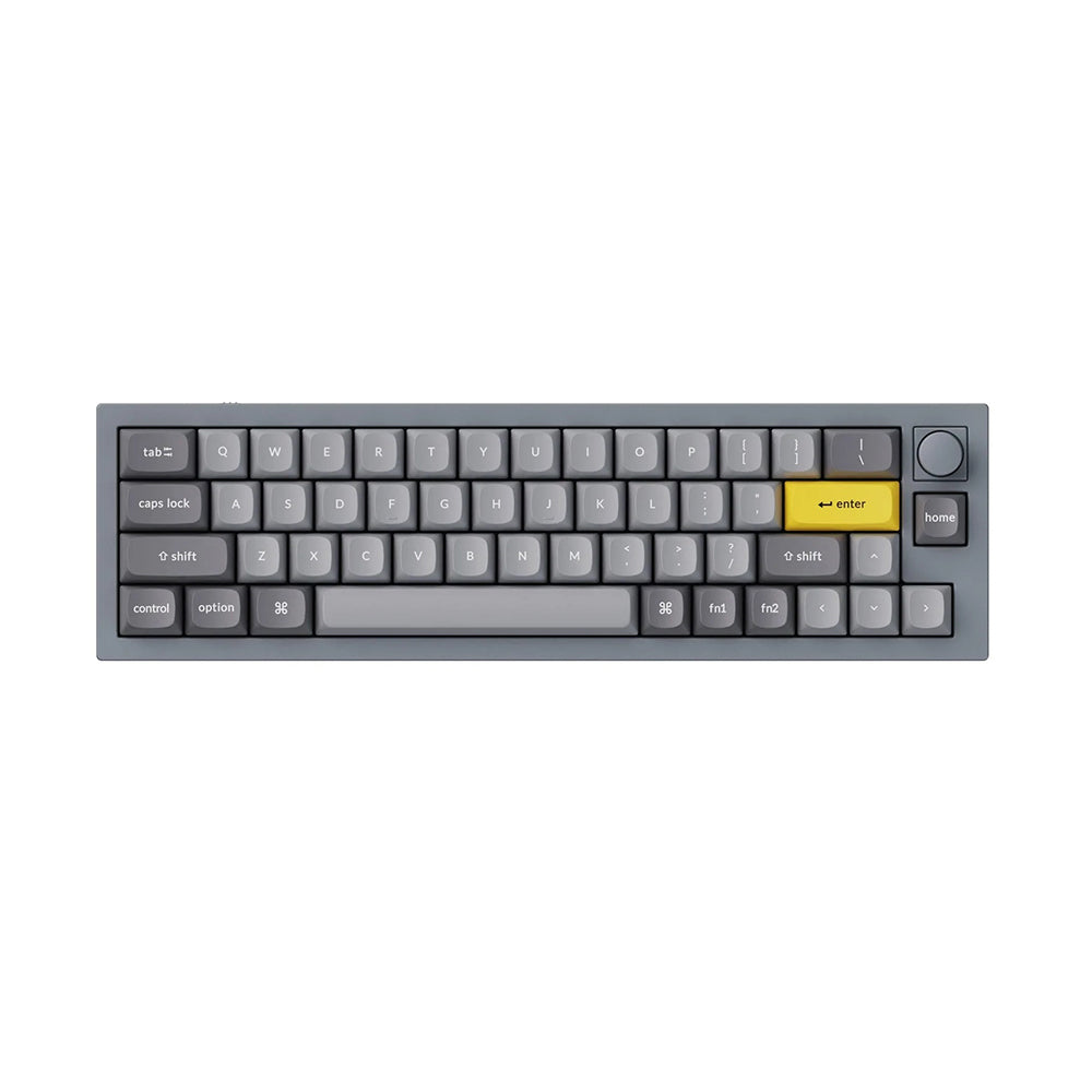 Keychron Q9 Grey with Knob - Gateron Pro Blue Keychron Keyboard