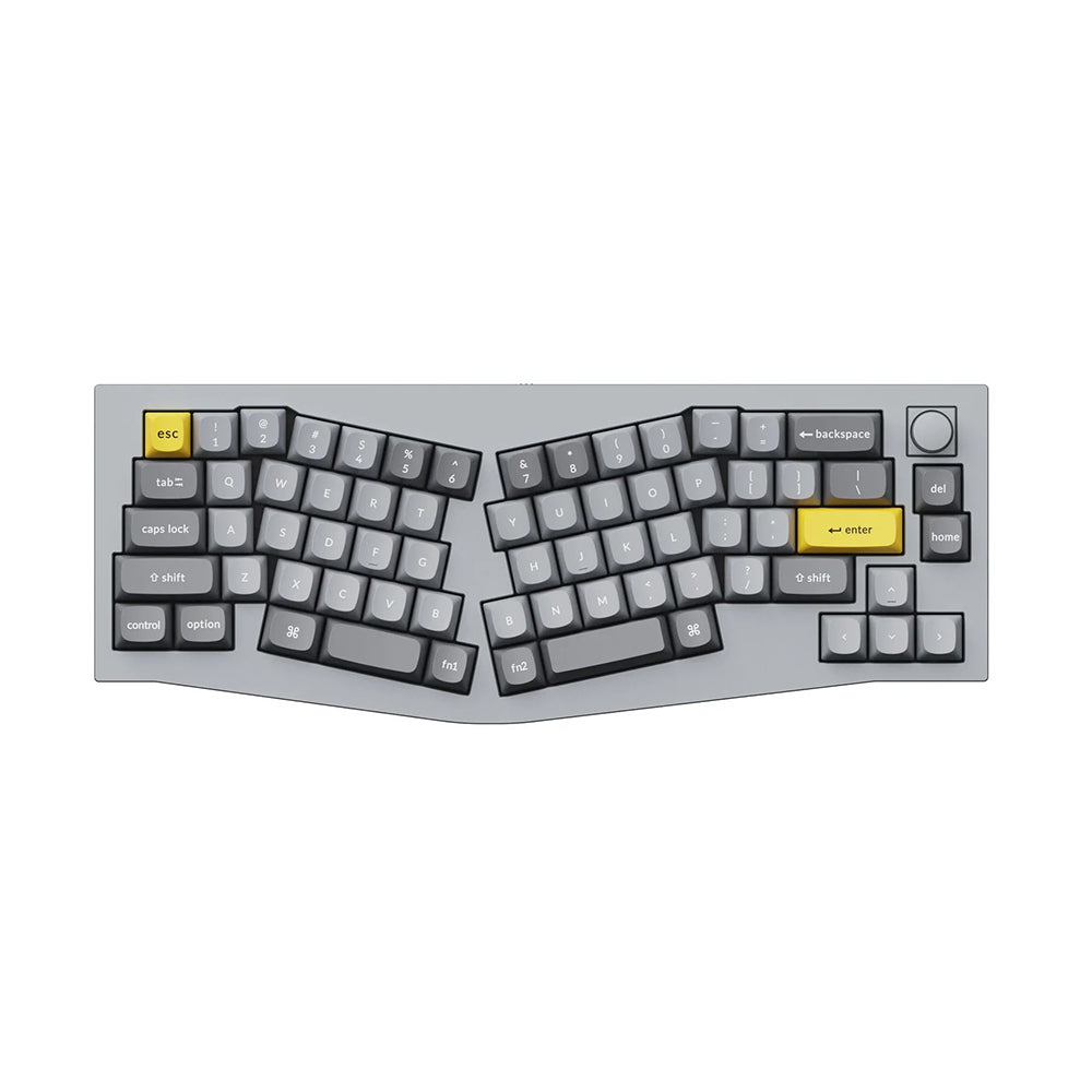 Keychron Q8 Grey with Knob - Gateron Pro Blue Keychron Keyboard