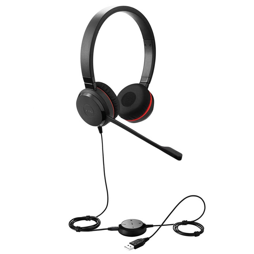 Jabra Headset Evolve 30 II Stereo with Boom Mic Stereo 3.5mm or USB Connection Noise Cancelling Microsoft Teams UC-Certified PC/Mac Jabra 