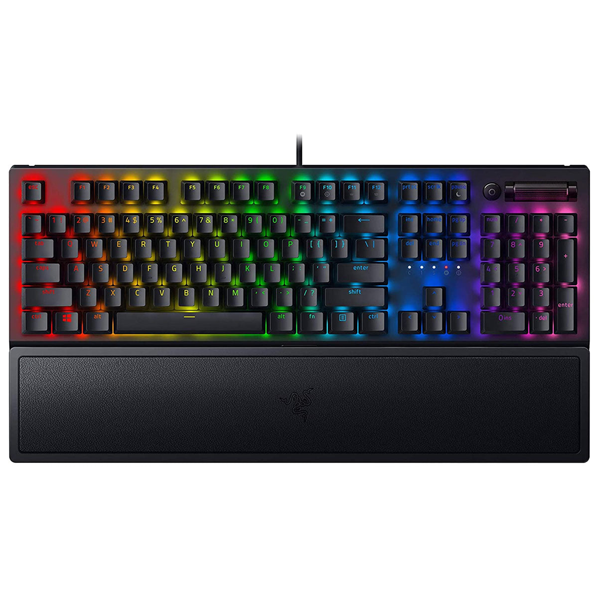 Razer Gaming Keyboard Wired BlackWidow V3 Green Switch Chroma RGB with Wrist Rest Black Razer 