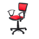 Xtech Office Chair Cloth Modern & Ergonomic Style with Wheels & Height Adjustment with Armrests Black & Red Xtech 