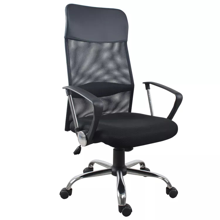 Xtech Office Chair Turin Executive Mesh Back Armrests Adjustable Height Steel Base - Black Xtech 