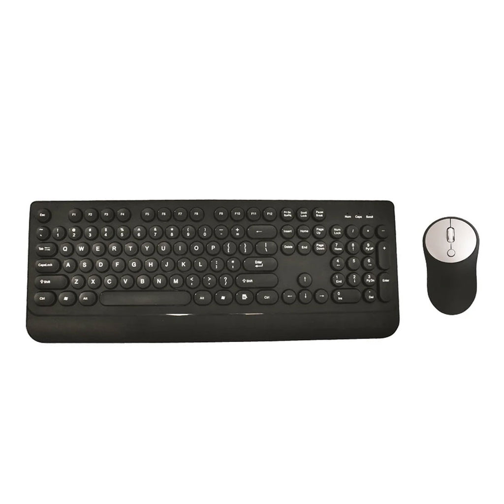 Gabba Goods Keyboard & Mouse Combo Set Wireless Nano USB Dongle 2.4Ghz Full Size KB - PC/Mac - Black Gabbagoods Keyboard