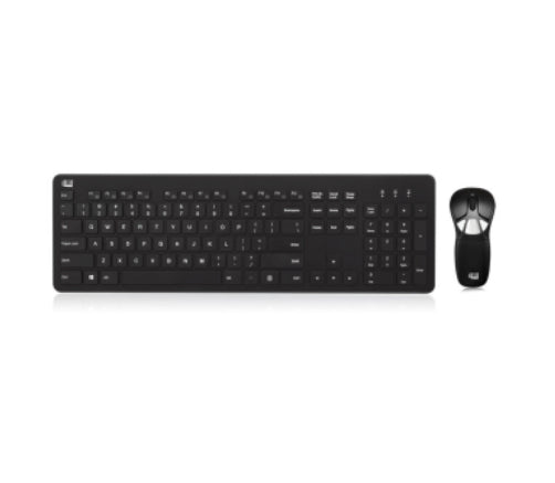 Adesso Keyboard & Air Mouse GO Plus Combo 2.4Ghz USB Dongle Full Size Scissor Switch 78 Key Keyboard PC/Mac - Black Adesso 