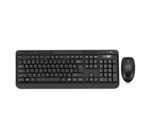 Adesso Keyboard & Mouse Combo Wireless Antimicrobial Multimedia PC/Mac - Black Adesso 