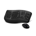 Adesso Keyboard & Mouse Combo Wireless Ergonomic - Laser Mouse Adjustable DPI Settings PC/Mac - Black Adesso 