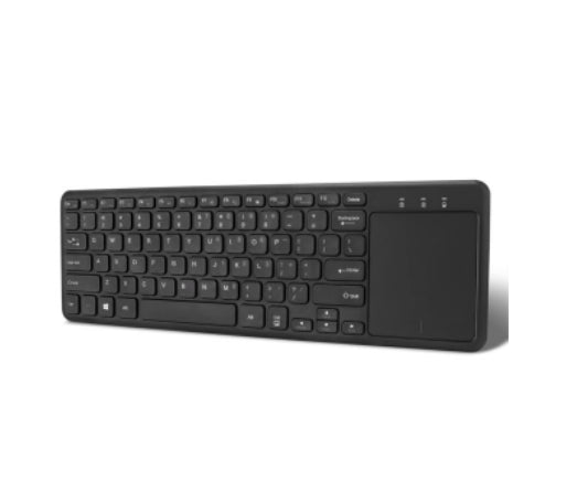 Adesso Keyboard Wireless Mini with Built-in Multi-Gesture Touchpad Ultra Slim PC/Mac - Black Adesso 