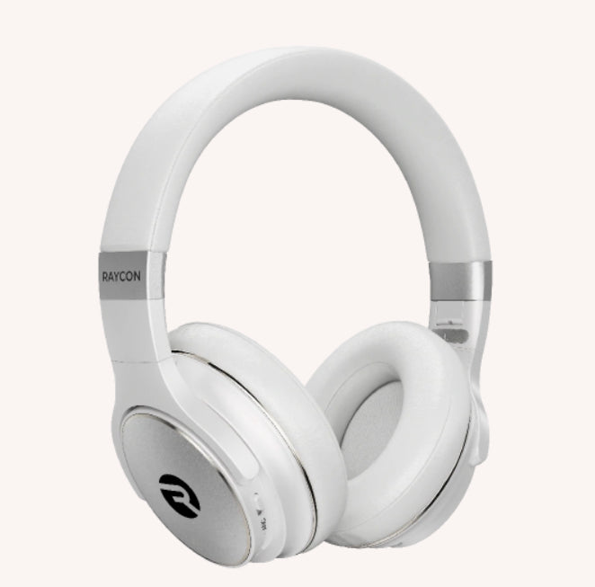 Raycon Everyday Headphones Bluetooth 6 Mics Advanced Active Noise Cancellation IPX4 22Hrs Battery Life - Frost White Raycon 