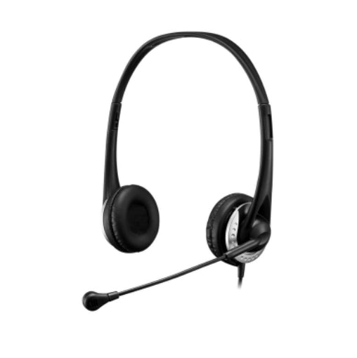 Adesso Headset Stereo with Boom Mic USB Noise Cancelling Inline Volume & Call Management 6ft Cord - Black Adesso 