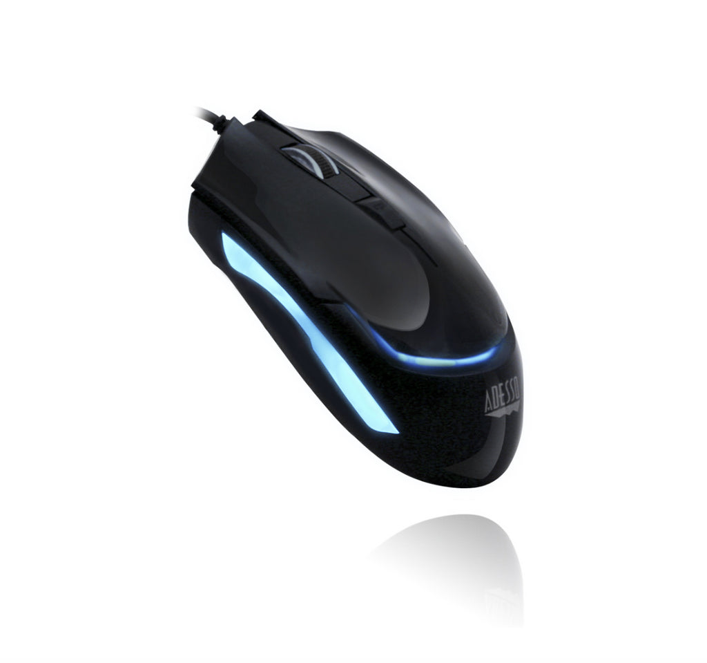 Adesso Gaming Mouse G1 Illuminated 4 Button up to 2400dpi PC/Mac - Black Adesso Gaming Mouse