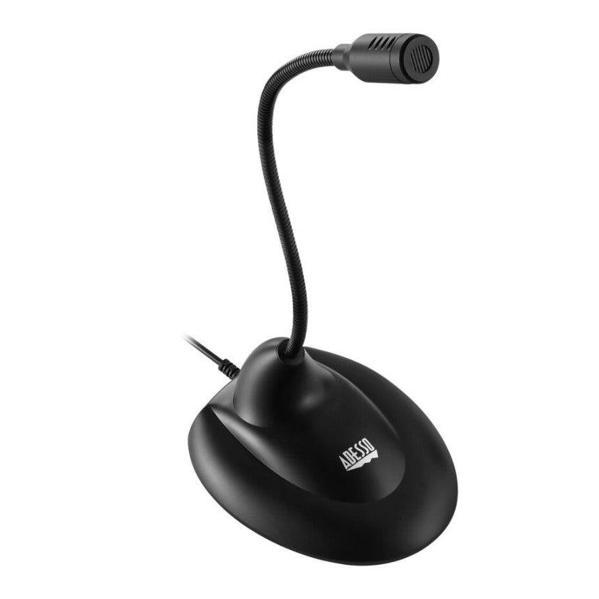 Adesso Microphone Gooseneck Omni Directional USB Noise Reduction On/Off Switch PC/Mac - Black Adesso 